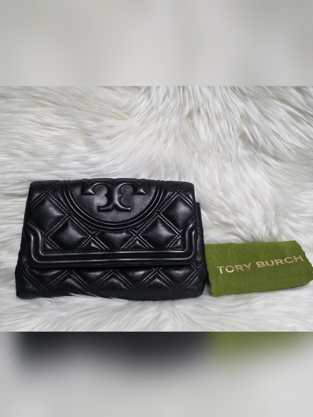 Tory Burch Fleming Quilted Soft Clutch